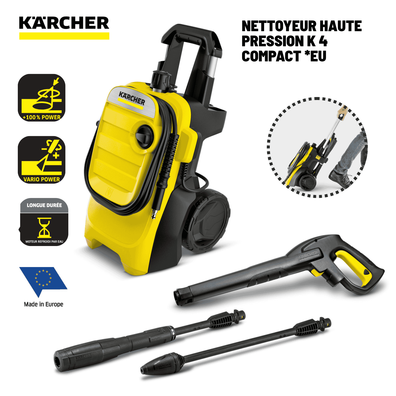 KARCHER Nettoyeur haute pression K 4 Compact *EU 1 KARCHER Nettoyeur haute pression K 4 Compact *EU