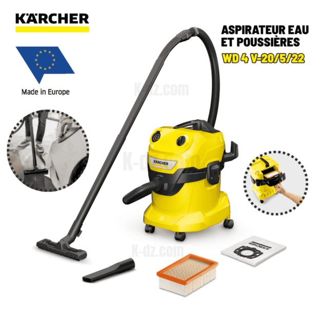 KARCHER Aspirateur eau et poussières WD 4 V-20/5/22