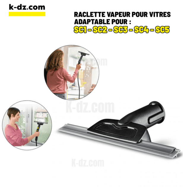 Raclette vapeur pour vitres adaptable pour KARCHER SC