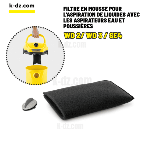 Filtre liquide pour KARCHER WD 2/3/SE