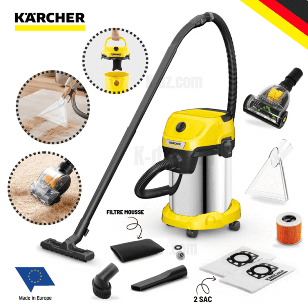 KARCHER Aspirateur eau et poussières WD 3 S V-19/4/20 PLUS ACC