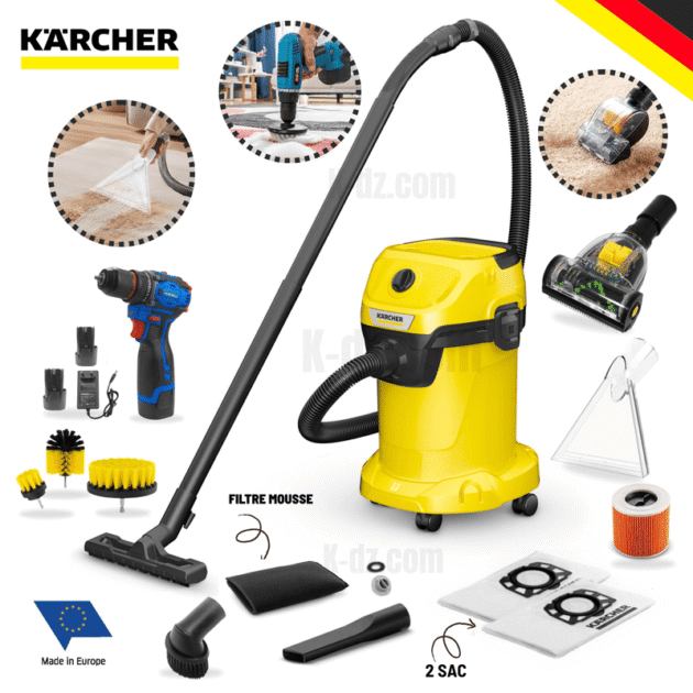 KARCHER Aspirateur eau et poussières WD 3 V-19/4/20 KIT LIFTING MAX