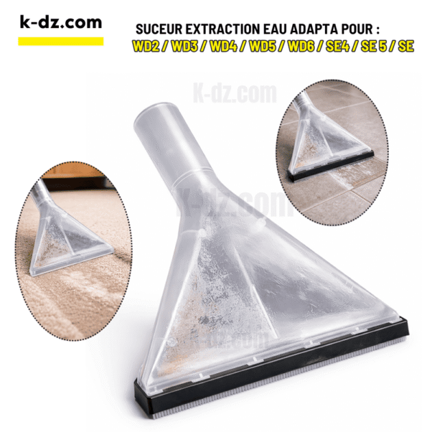 suceur d’extraction d’eau et frottoir compatibles avec KARCHER WD3 ,WD2,WD4, WD5 et WD6