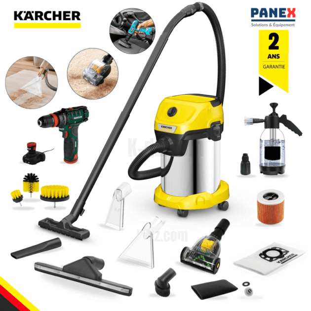 KARCHER Aspirateur eau et poussières WD 3 S V-19/4/20 KIT ACC MAX