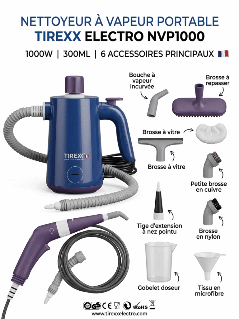 Nettoyeur vapeur TIREXX ELECTRO 1000W karcher algerie