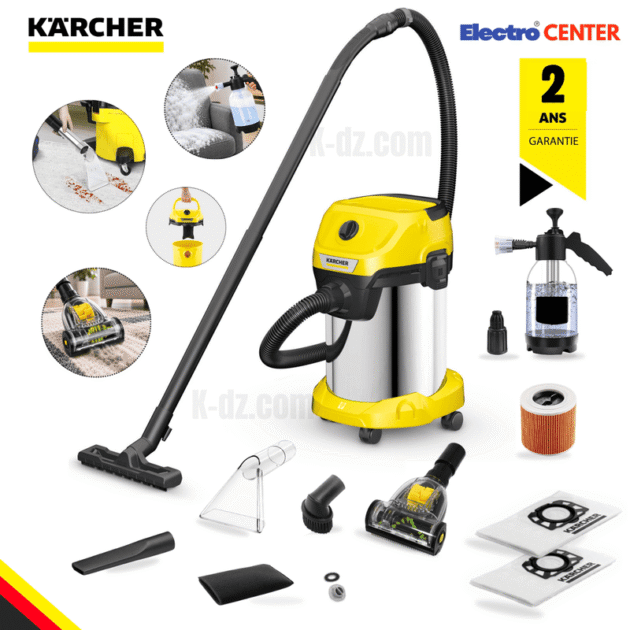 KARCHER Aspirateur eau et poussières WD 3 S V-19/4/20 PLUS ACC