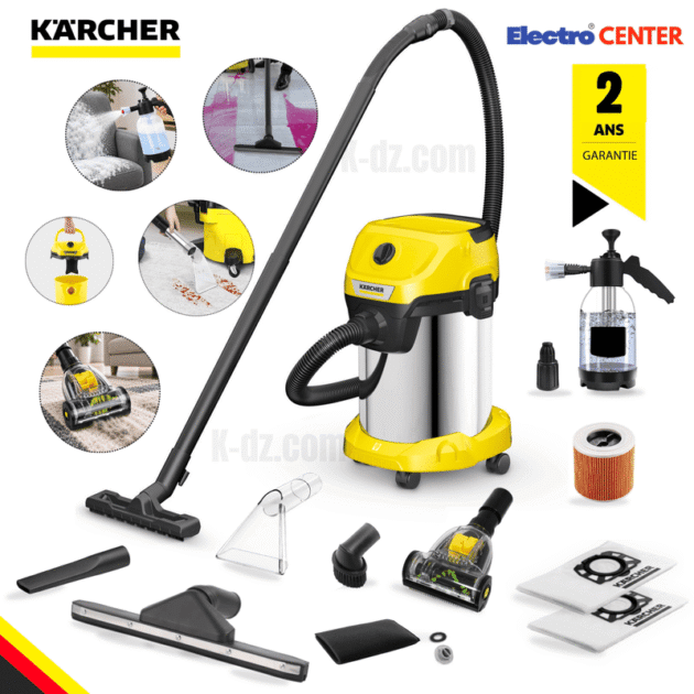 KARCHER Aspirateur eau et poussières WD 3 S V-19/4/20 FULL ACC